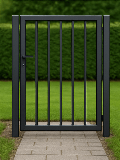 metalen poort in aluminium